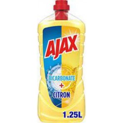 Ajax Boost - Nettoyant multi-surfaces bicarbonate citron 1,25L (lot de 3)