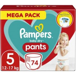 Pampers Culottes Baby Dry Pants 12-17Kg Taille 5 x74