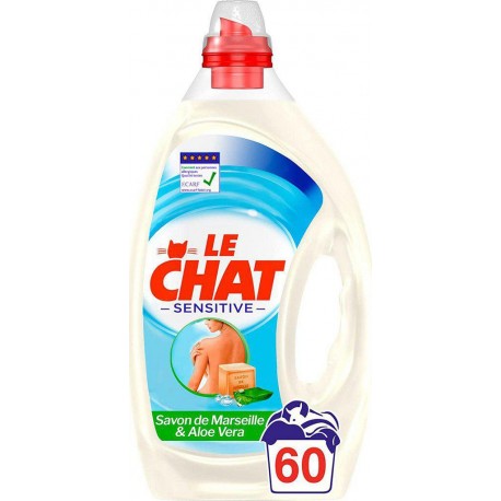 Le Chat Lessive liquide Sensitive Marseille 3L (lot de 2)