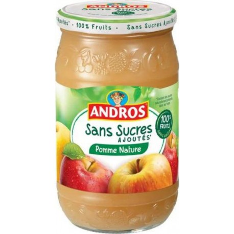 ANDROS COMPOTE POMME NATURE sans sucres ajoutés 730g (lot de 5)