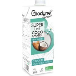Biodyne SUPER LAIT COCO AMANDE sans sucres 1L