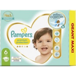 Pampers Couches Premium Taille 6 +13Kg x64 couches