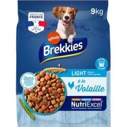 Brekkies Excel Light à la volaille et aux Légumes Aliment pour Chien 9Kg (lot de 3)