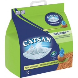 Catsan Minérale Naturelle Plus Litière Pour Chats 10L (lot de 2)