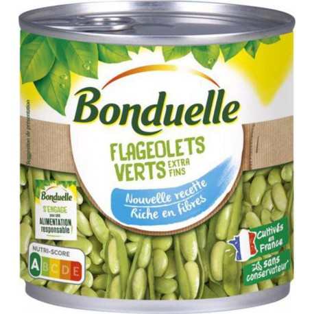 BONDUELLE FLAGEOLETS VERTS EXTRA FINS 400g (lot de 5)