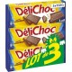 Délichoc Biscuits croustillants Chocolat au Lait 3x150g