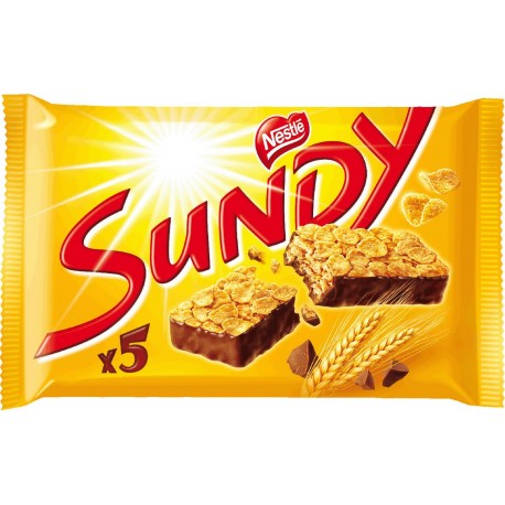 Nestle Barres chocolatées Céréales et Chocolat noir Sundy 5x36g (lot de 6)