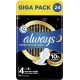 ALWAYS Serviettes hygiéniques ailettes taille 4 -Secure Night x24 paquet 24