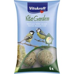 VITAKRAFT Boules de graisse pour les oiseaux 6 boules 540g