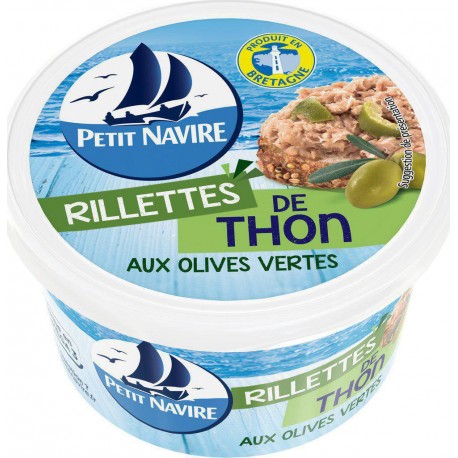 Petit Navire Rillettes Thon aux Olives Vertes 125g (lot de 3)