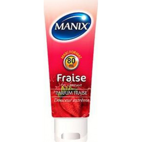 Manix Gel lubrifiant Fraise 80ml