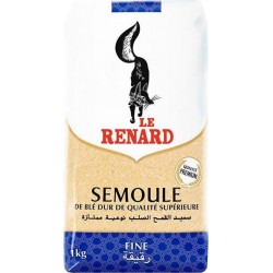 LE RENARD Semoule de blé Fine 1Kg