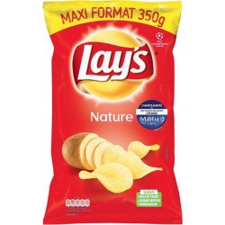 Lay's Chips Nature Maxi Format 350g (lot de 6)