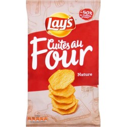 Lay’s Chips Cuites au Four Nature 130g (lot de 6)