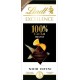 LINDT Tablette de chocolat noir 100% cacao et orange 50g