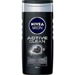 Nivea Men Gel douche Active Clean 3 en 1 charbon actif 250ml