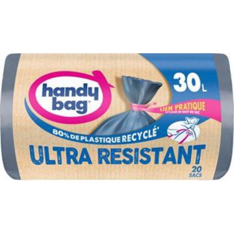 Handy Bag Sacs poubelle 30L Ultra résistant x20