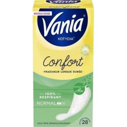 Vania Kotydia Protège-slips Confort Normal aloé x28 (lot de 2 soit 56 serviettes hygiéniques)
