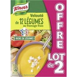 Knorr Soupe liquide velouté 12 légumes au fromage 2x1L