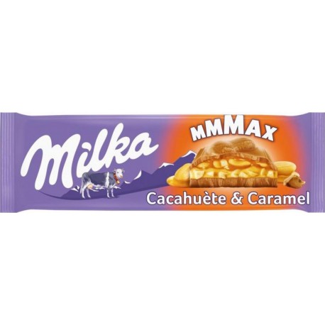 Milka Tablette Chocolat au Lait MMMAX Cacahuète & Caramel 276g (lot de 6)