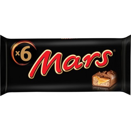 MARS Barres chocolatées fourrées au Caramel 6x45g 270g (lot de 3 soit 18 barres)