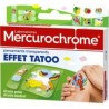 Mercurochrome Pansement kids transparent effet tatoo boîte 12
