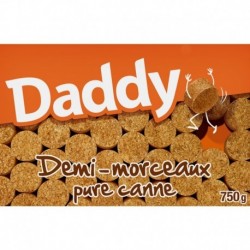 Daddy Demi-Morceaux Pure Canne 750g (lot de 6)