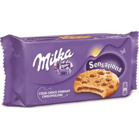 Milka Cookies Sensations Coeur Choco Fondant 182g (lot de 3)