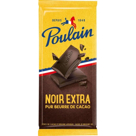 Poulain Tablette Chocolat NOIR EXTRA 100g (lot de 4)