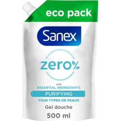 Sanex Gel douche zéro % peaux normales PURIFYING 500ml