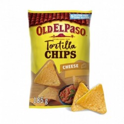 Old El Paso Tortilla Chips Cheese 185g (lot de 4)