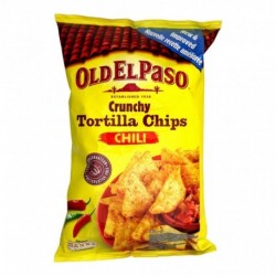 Old El Paso Crunchy Tortilla Chips Chili 185g (lot de 4)