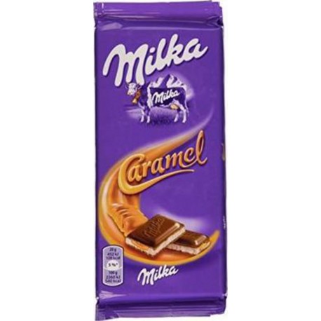 Milka Tablette Chocolat au Lait et Caramel 100g (lot de 3)