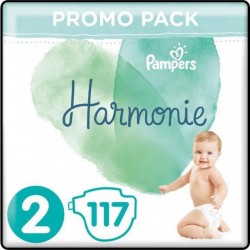 Pampers Couches Baby-Dry Harmonie T2 x117