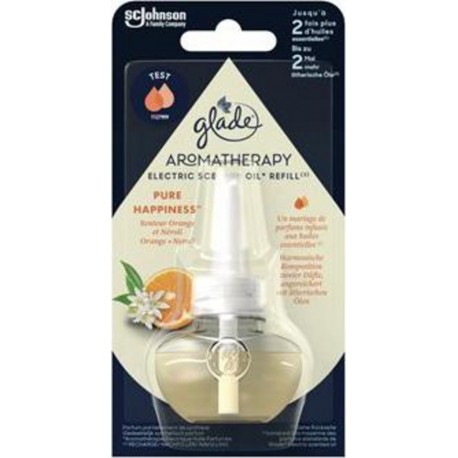 Glade Recharge Diffuseur Aromathérapie Pure Happiness