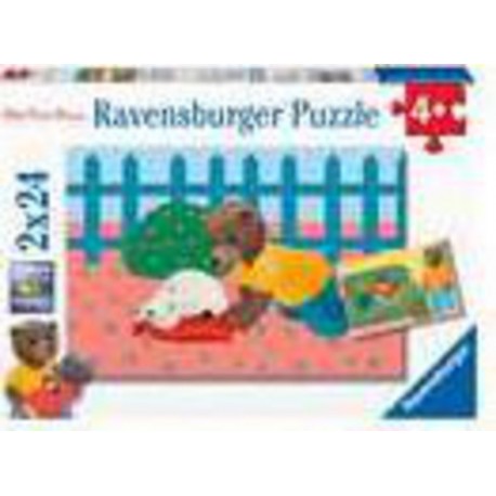 Ravensburger Puzzles 2x24 pièces - Petit Ours Brun à la maison