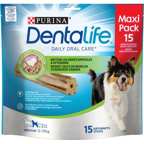 DENTALIFE MEDIUM 12-25Kg MAXIPACK x15 345g (lot de 3)