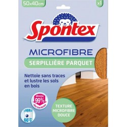 SPONTEX Serpillière parquet MICROFIBRE PARQUET 50x40cm