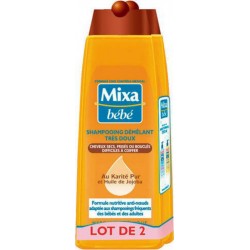 Mixa Shampooing démêlant Bébé Karité 2x250ml