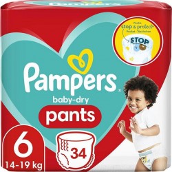 PAMPERS BABY DRY PANTS T6X34