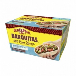 Old El Paso Barquitas Kit pour Tacos Original Sans Piment Extra Doux 329g (lot de 3)