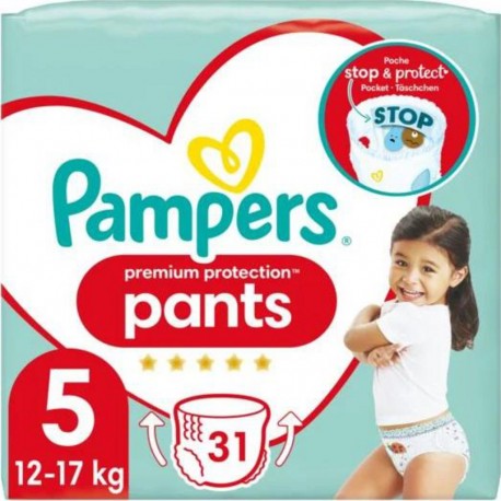 PAMPERS PREMIUM PANTS T5X31 (lot de 2 soit 62 couches)