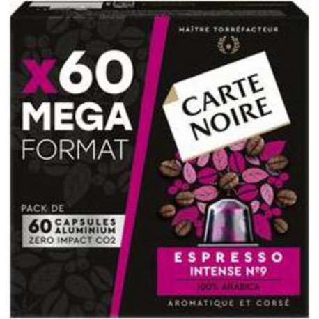 Carte Noire Capsules Espresso Intense N°9 x60 330g