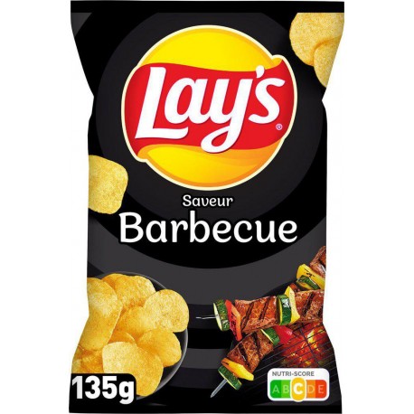 Lay's Chips Barbecue 135g (lot de 2)