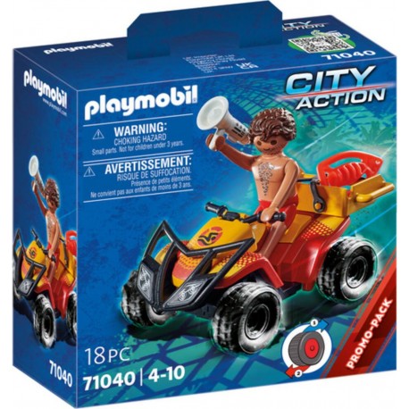 PLAYMOBIL CITY ACTION SAUVETEUR EN MER ET QUAD 71040