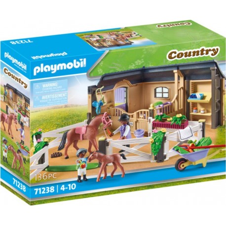 PLAYMOBIL COUNTRY ETABLE CARRIERE CHEVAUX 71238