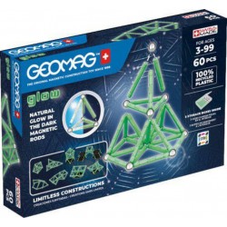 GEOMAG ECOFRIENDLY 60 PIECES GLOW