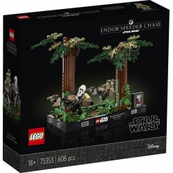 LEGO® STAR WARS 75353 DIORAMA DE LA COURSE POURSUITE EN SPEEDER SUR ENDOR™