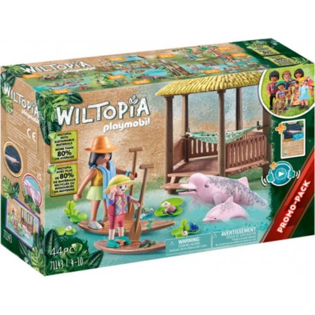 PLAYMOBIL WILTOPIA PADDLES DAUPHINS ROSES 71143