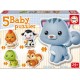 EDUCA 5 PUZZLES EVOLUTIF BABY ANIMAUX